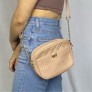 Bebe Hazel Multi Quilt Crossbody bag Color: Powder Pink  Super Cute